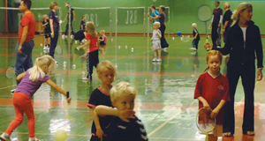 Badmintonleg for ukrainske familier